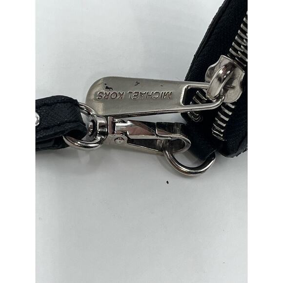 Michael Kors Zip-around Continental Black Genuine Leather Jet Set Wallet - Picture 4 of 14